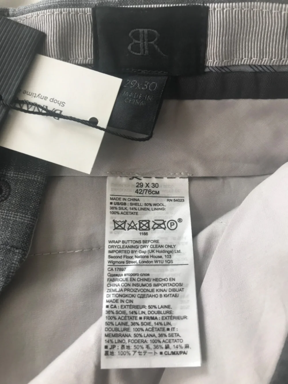 Banana Republic BR MONOGRAM Dress Pants 29x30 - NWT Retail $200